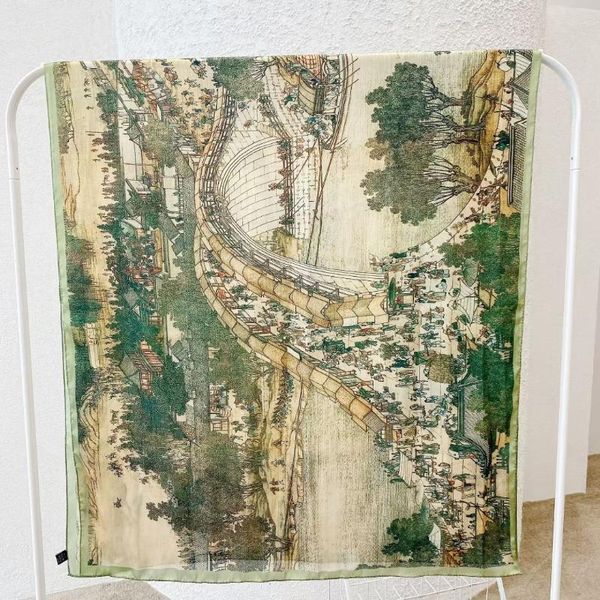 scarves luxury women large shawls pashmina hijab design ascending the river at qingming festival print lady beach stole head, Blue;gray
scarves luxury women large shawls pashmina hijab design ascending the river at qingming festival print lady beach stole head, Blue;gray