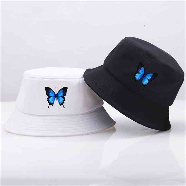 blue butterfly harajuku fishermans hats sunscreen casual beach sun cap outdoor bucket hat foldable cotton panama caps, Blue;gray
blue butterfly harajuku fishermans hats sunscreen casual beach sun cap outdoor bucket hat foldable cotton panama caps, Blue;gray