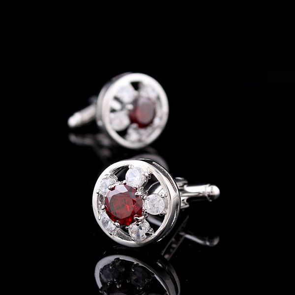 bridegroom wedding party men french shirts cuff links red crystal white zircon flower cufflinks silvery cufflink with gift bag, Silver
bridegroom wedding party men french shirts cuff links red crystal white zircon flower cufflinks silvery cufflink with gift bag, Silver