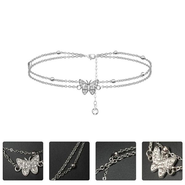 charm bracelets 1pc flashing rhinestone double-layer anklet fresh summer foot jewelry, Golden;silver
charm bracelets 1pc flashing rhinestone double-layer anklet fresh summer foot jewelry, Golden;silver