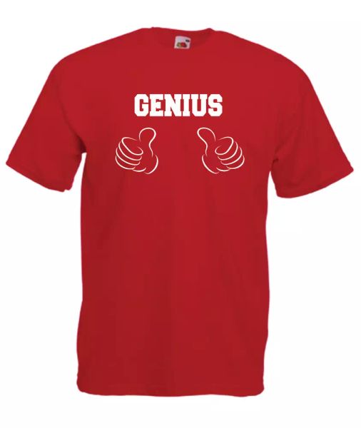 genius funny custom t-shirt gift birthday christmas, White;black
genius funny custom t-shirt gift birthday christmas, White;black