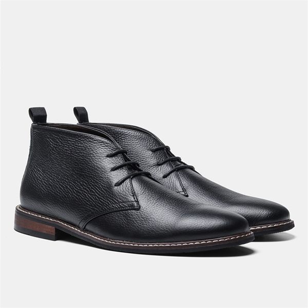 genuine leather men desert boots size -12 retro suede leather men ankle boots #kd583 211022, Black