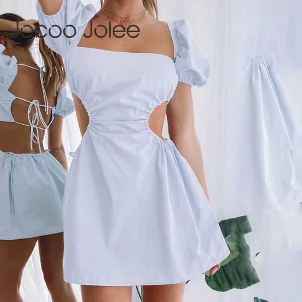 jocoo jolee women elegant hollow out backless lace up white dress casual puff sleeve mini dress summer beach party sundress 210619, Black;gray
jocoo jolee women elegant hollow out backless lace up white dress casual puff sleeve mini dress summer beach party sundress 210619, Black;gray