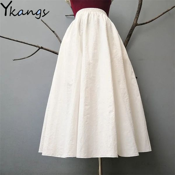 while wild french big swing skirts women vintage spring summer high-waist long korean harajuku gentle midi 210421, Black
while wild french big swing skirts women vintage spring summer high-waist long korean harajuku gentle midi 210421, Black