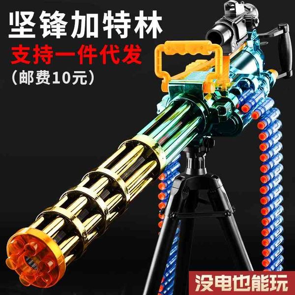 jianfeng gatling machine real mechanism electric continuous fire children's toy soft bullet gun boy shooter
jianfeng gatling machine real mechanism electric continuous fire children's toy soft bullet gun boy shooter