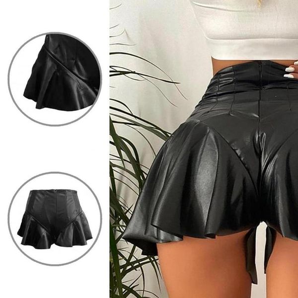 women's shorts breathable clubwear high waist boot cut women skirt for club, White;black
women's shorts breathable clubwear high waist boot cut women skirt for club, White;black