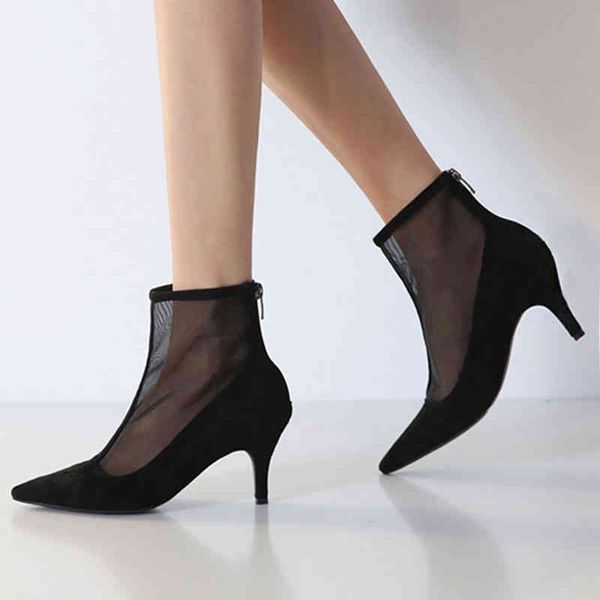dress shoes mesh short boots women's new hollow thin heel high-heeled breathable cool single fn2j, Black
dress shoes mesh short boots women's new hollow thin heel high-heeled breathable cool single fn2j, Black