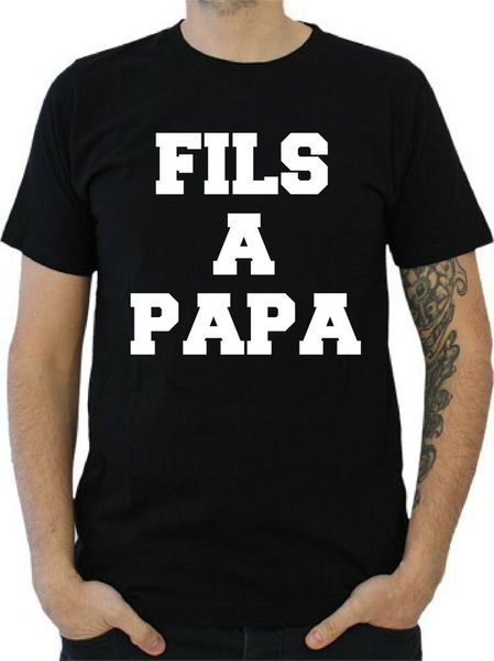 mens t-shirt son's dad, White;black
mens t-shirt son's dad, White;black