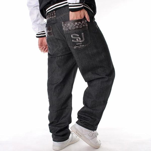 men's streetwear jeans loose plus size palazzo pants harem straight trouser male denim baggy hip hop wide leg, Blue
men's streetwear jeans loose plus size palazzo pants harem straight trouser male denim baggy hip hop wide leg, Blue