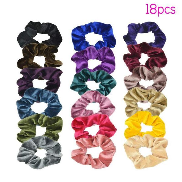hair accessories elastic band 18 pcs solid scrunchies velvet elastics ties bands for women styling dec1, Brown
hair accessories elastic band 18 pcs solid scrunchies velvet elastics ties bands for women styling dec1, Brown