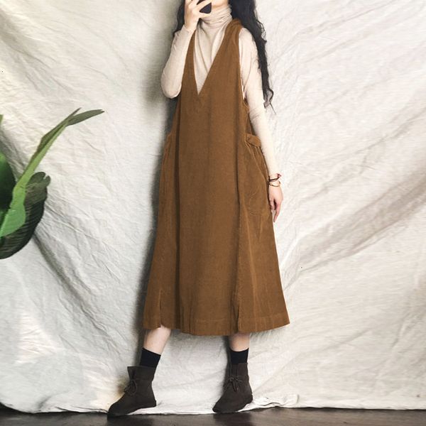 casual dresses dresses women's hooded suspender autumn vintage corduroy strap midi vestidos solid v-neck robe plus siz k3s6, Black;gray
casual dresses dresses women's hooded suspender autumn vintage corduroy strap midi vestidos solid v-neck robe plus siz k3s6, Black;gray