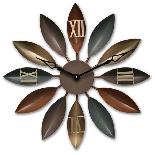 wall clocks large clock vintage leaf hanging decoration loft industrial style wrought iron big mute for home decor
wall clocks large clock vintage leaf hanging decoration loft industrial style wrought iron big mute for home decor