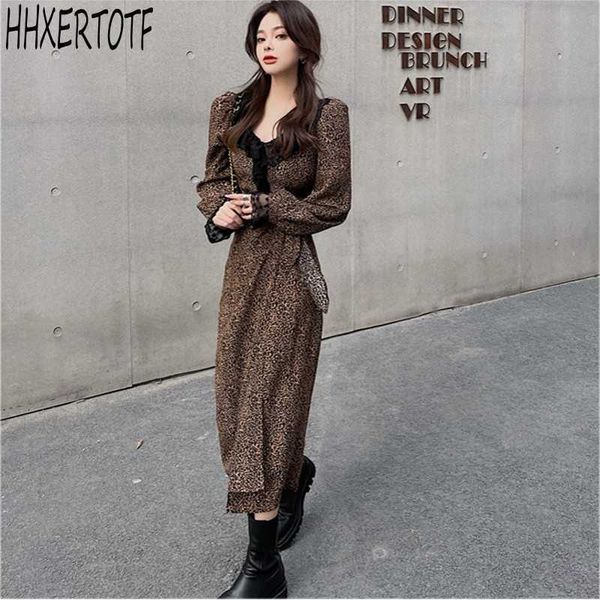 spring summer deep leopard print dres long sleeve ruffles slim female casual dress vestidos 210531, Black;gray
spring summer deep leopard print dres long sleeve ruffles slim female casual dress vestidos 210531, Black;gray