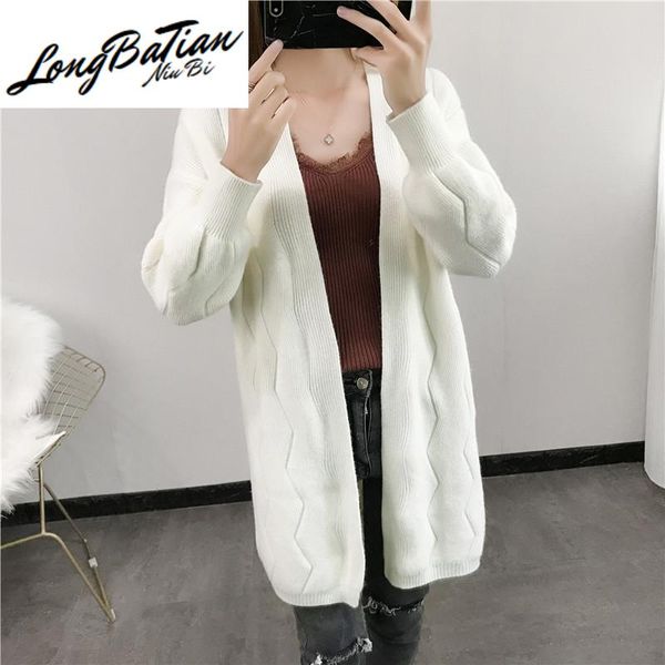 winter female fashion loose long sleeve cardigan jacket korean autumn sweater coat women knitwear women's knits & tees, White
winter female fashion loose long sleeve cardigan jacket korean autumn sweater coat women knitwear women's knits & tees, White