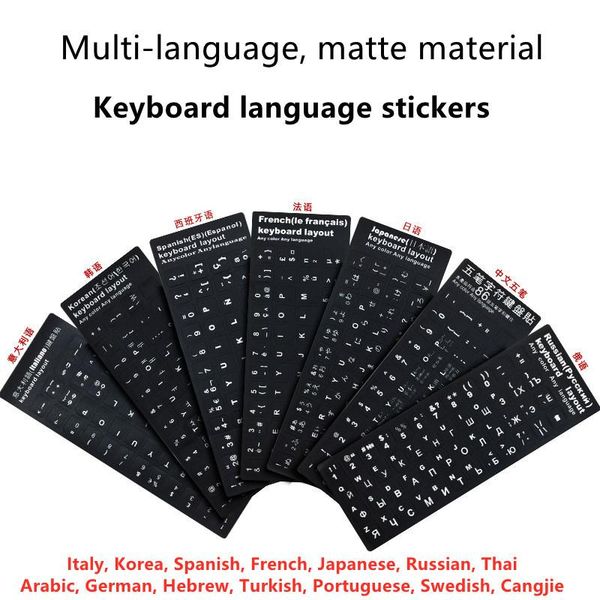 1pcs keyboard stickers spanish/english/russian/german/german/arabic/italian/japanese/brazil/portugal/turkey letter replacement gift wrap
1pcs keyboard stickers spanish/english/russian/german/german/arabic/italian/japanese/brazil/portugal/turkey letter replacement gift wrap