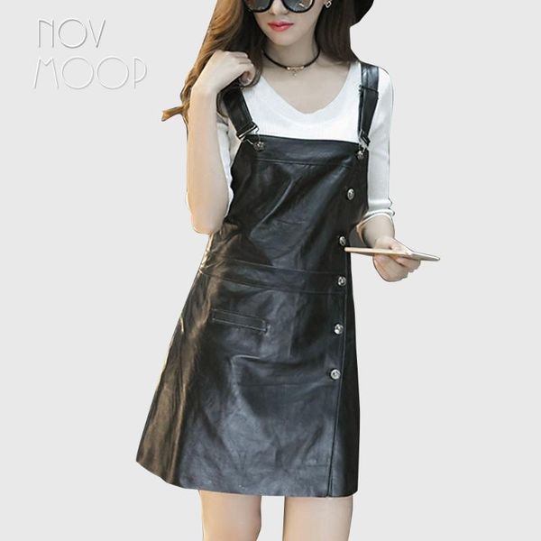 korean style genuine leather real lambskin strap spring autumn women black slim a-line jurken robe lt2305 casual dresses, Black;gray
korean style genuine leather real lambskin strap spring autumn women black slim a-line jurken robe lt2305 casual dresses, Black;gray