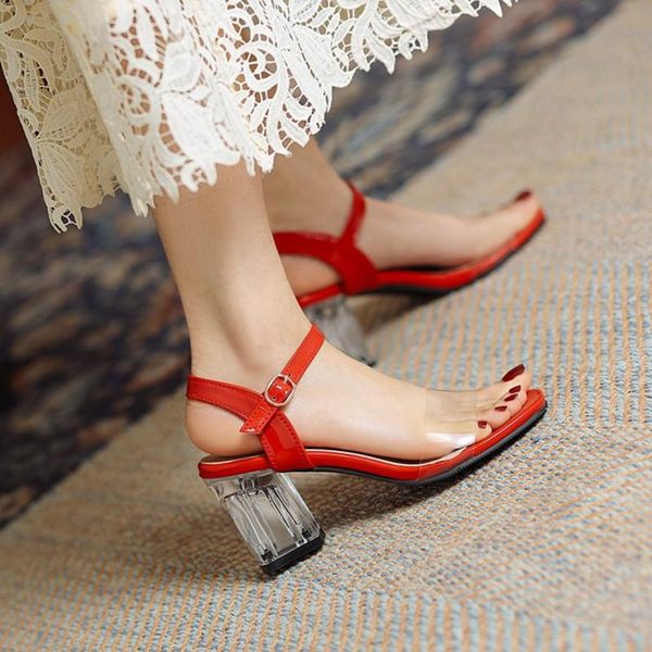 ochanmeb square high chunky clear heels sandals women biggest oversize 46 47 48 transparent summer red gold silver shoes, Black
ochanmeb square high chunky clear heels sandals women biggest oversize 46 47 48 transparent summer red gold silver shoes, Black