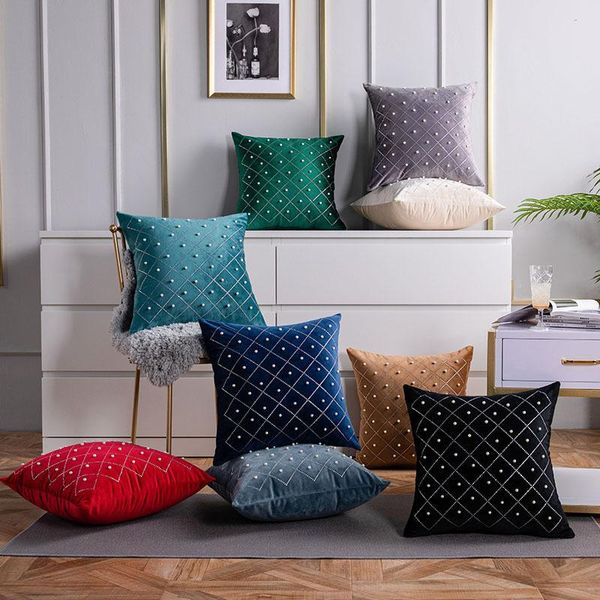 cushion/decorative pillow 45*45cm velvet fabric throw cushion cover home decoration sofa bed pearl pillowcover decor decorative lattice
cushion/decorative pillow 45*45cm velvet fabric throw cushion cover home decoration sofa bed pearl pillowcover decor decorative lattice