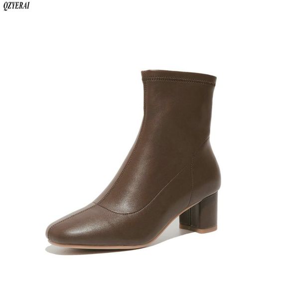 boots autumn 2021 genuine leather women stretch ankle european brand socks and shoes, Black
boots autumn 2021 genuine leather women stretch ankle european brand socks and shoes, Black