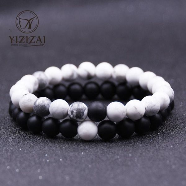 charm bracelets yizizai 2pcs/set couples distance bracelet classic natural stone white & black lovers beaded for men women friend, Golden;silver
charm bracelets yizizai 2pcs/set couples distance bracelet classic natural stone white & black lovers beaded for men women friend, Golden;silver