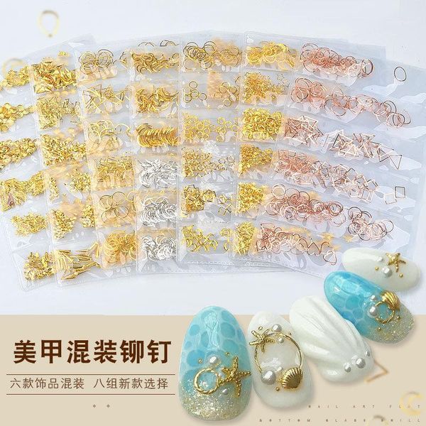 cross-border exclusive japanese nail ornament 6 lattice bags riveting jewelry metal patch crystal1, Silver;gold
cross-border exclusive japanese nail ornament 6 lattice bags riveting jewelry metal patch crystal1, Silver;gold
