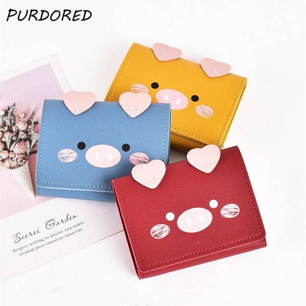 card holders purdored 1 pc cute pig holder pu leather women business wallet candy color small coin purse female ladies tarjetero, Brown;gray
card holders purdored 1 pc cute pig holder pu leather women business wallet candy color small coin purse female ladies tarjetero, Brown;gray