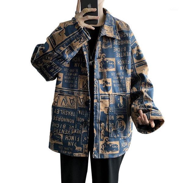 men's jackets high street retro spring and autumn short woolen coat korean style trendy plus size loose lapels jacket fashion, Black;brown
men's jackets high street retro spring and autumn short woolen coat korean style trendy plus size loose lapels jacket fashion, Black;brown