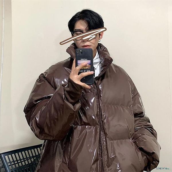 men's down & parkas dark brown bright puffer jackets for winter mens cotton coats waterproof harajuku fashion clothing, Black
men's down & parkas dark brown bright puffer jackets for winter mens cotton coats waterproof harajuku fashion clothing, Black