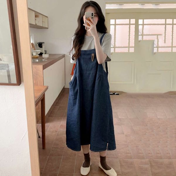 casual dresses dress women clothessouth korea age reduction versatile round neck solid short sleeve t-shirt + loose long denim strap suit fo, Black;gray
casual dresses dress women clothessouth korea age reduction versatile round neck solid short sleeve t-shirt + loose long denim strap suit fo, Black;gray