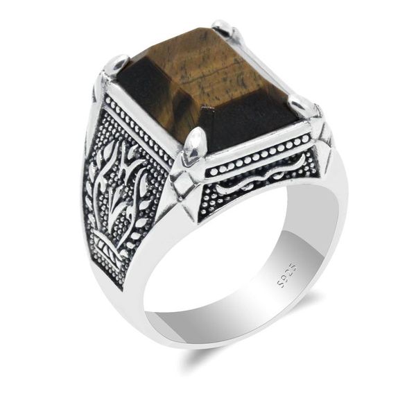 cluster rings real 925 sterling silver tiger eyes stone ring for men natutal gemstone vintage retro punk engraved flower jewelry gift, Golden;silver
cluster rings real 925 sterling silver tiger eyes stone ring for men natutal gemstone vintage retro punk engraved flower jewelry gift, Golden;silver