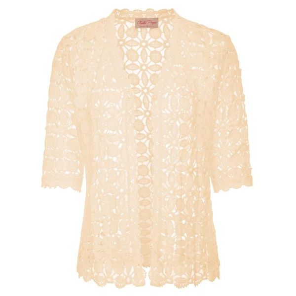 women's jackets bp retro vintage 1/2 sleeve open front lace crochet coat middle, Black;brown
women's jackets bp retro vintage 1/2 sleeve open front lace crochet coat middle, Black;brown