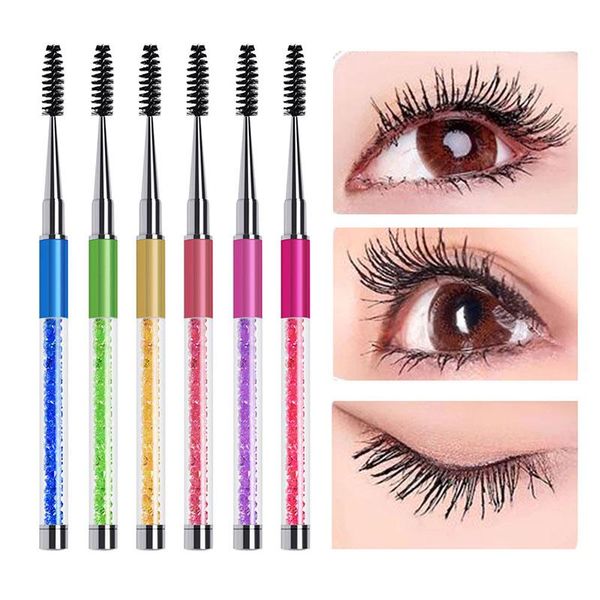 makeup brushes mascara wands lash applicator sparkling bling eyelash extension tool dust-proof diamond crystal handle eyebrow brush
makeup brushes mascara wands lash applicator sparkling bling eyelash extension tool dust-proof diamond crystal handle eyebrow brush