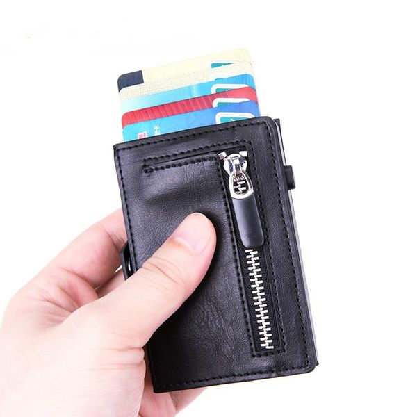 card holders zovyvol 2021 button rfid holder hasp single box smart wallet men automatic id case zipper coin purse, Brown;gray
card holders zovyvol 2021 button rfid holder hasp single box smart wallet men automatic id case zipper coin purse, Brown;gray
