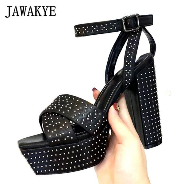 dress shoes rivets platform women sandals peep toe super high heels summer cross band nightclub party 2021 woman, Black
dress shoes rivets platform women sandals peep toe super high heels summer cross band nightclub party 2021 woman, Black