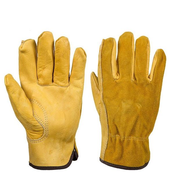 cowhide leather cycling gloves work glove garden for riding bike welding working motorcycle hunting mountaineering, Black
cowhide leather cycling gloves work glove garden for riding bike welding working motorcycle hunting mountaineering, Black