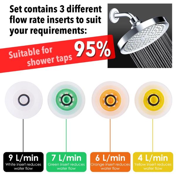 bath accessory set 4pcs shower head flow control valve water saver device reducer limiter for 95% shower taps
bath accessory set 4pcs shower head flow control valve water saver device reducer limiter for 95% shower taps