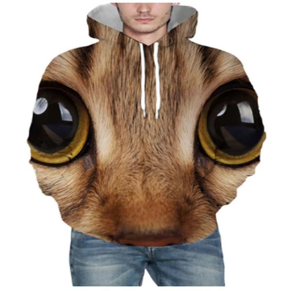 men's hoodies & sweatshirts autumn animal print hoodie 3d kitten eyes fashion sportswear street coat, Black
men's hoodies & sweatshirts autumn animal print hoodie 3d kitten eyes fashion sportswear street coat, Black