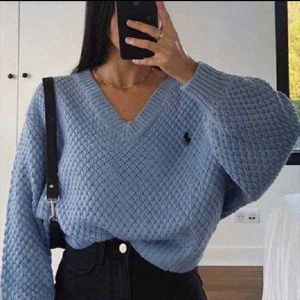 spring and autumn fashion women sweaters v neck loose harajuku oversized sweater fall for, White;black
spring and autumn fashion women sweaters v neck loose harajuku oversized sweater fall for, White;black