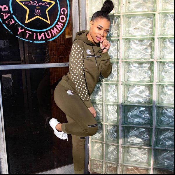 women tracksuits long sleeve two piece set hoodie tracksuit polka dot knee zipper pants sweat suit 2 outfit jogger clothes, Gray
women tracksuits long sleeve two piece set hoodie tracksuit polka dot knee zipper pants sweat suit 2 outfit jogger clothes, Gray