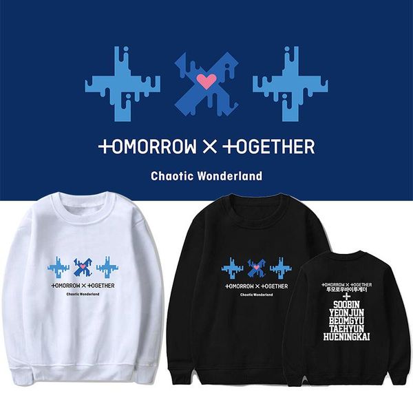 men's hoodies & sweatshirts kpop txt chaotic wonderland sweatshirt hip-hop clothes pullover hooded cute harajuku fashion gu423, Black
men's hoodies & sweatshirts kpop txt chaotic wonderland sweatshirt hip-hop clothes pullover hooded cute harajuku fashion gu423, Black