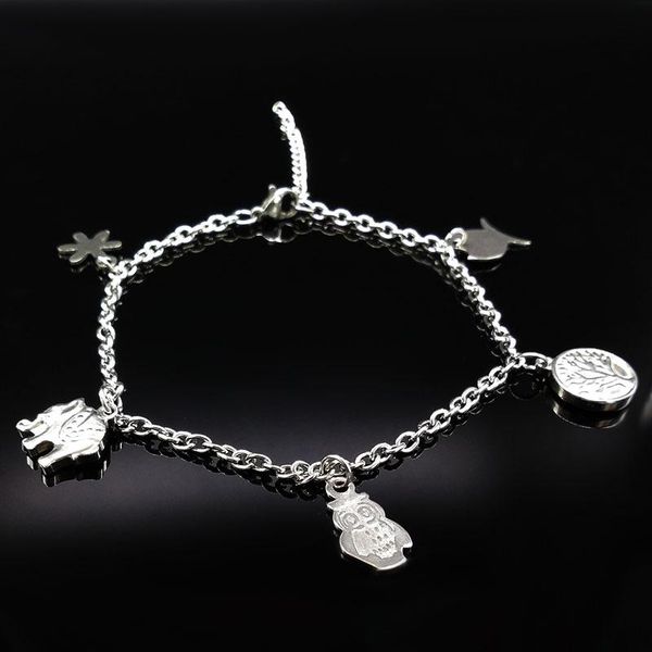 anklets 2021 bohemia silver color stainless steel ankle bracelet for women tree of life foot chain beach jewelry tobilleras a612252s05, Red;blue
anklets 2021 bohemia silver color stainless steel ankle bracelet for women tree of life foot chain beach jewelry tobilleras a612252s05, Red;blue