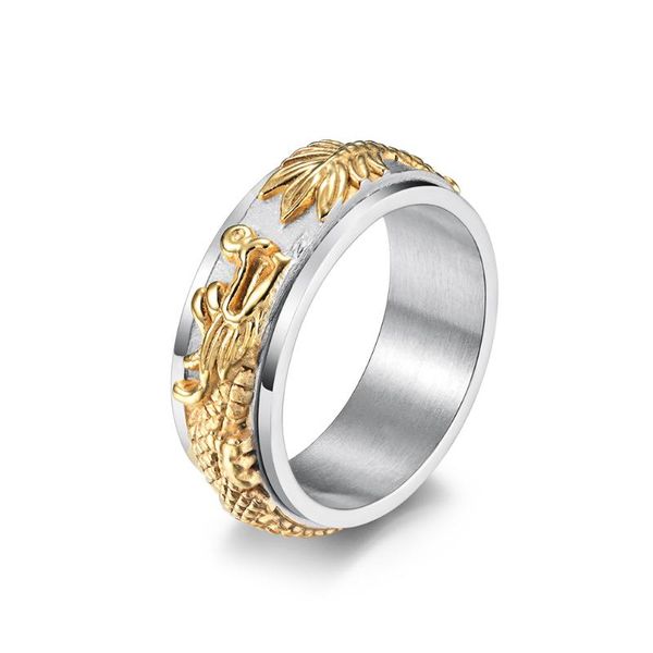 cluster rings inschic domineering animal zodiac dragon golden black men ring rotate relieve stress boho stainless steel ethnic male, Golden;silver
cluster rings inschic domineering animal zodiac dragon golden black men ring rotate relieve stress boho stainless steel ethnic male, Golden;silver