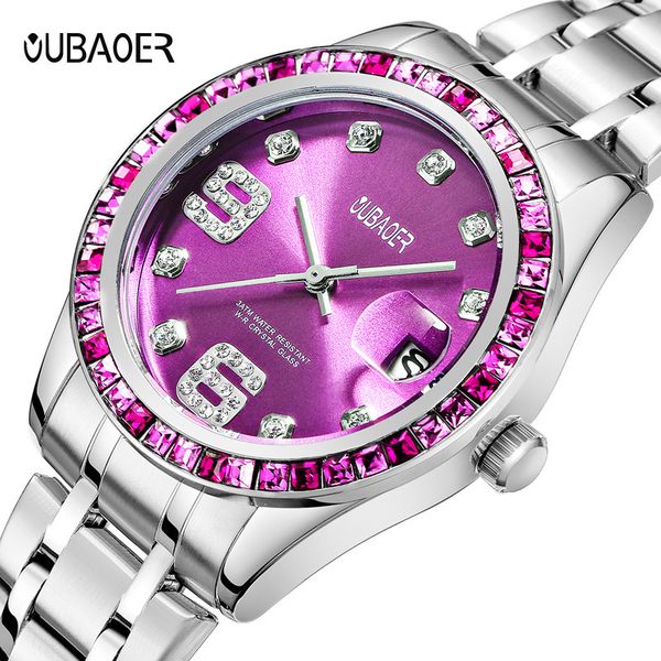 oubaoer watch women's shell surface square intermediate color diamond high grade fashion trend waterproof, Slivery;brown
oubaoer watch women's shell surface square intermediate color diamond high grade fashion trend waterproof, Slivery;brown