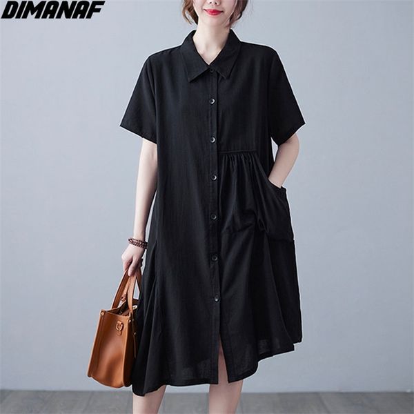 plus size women shirt dress summer short sleeve solid linen korea casual female patchwork black loose pockets cardigan 210531, Black;gray
plus size women shirt dress summer short sleeve solid linen korea casual female patchwork black loose pockets cardigan 210531, Black;gray