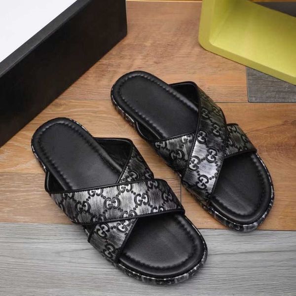 new summer thailand travel holiday men's sandals antiskid fashion leisure travel beach mop zlh, Black