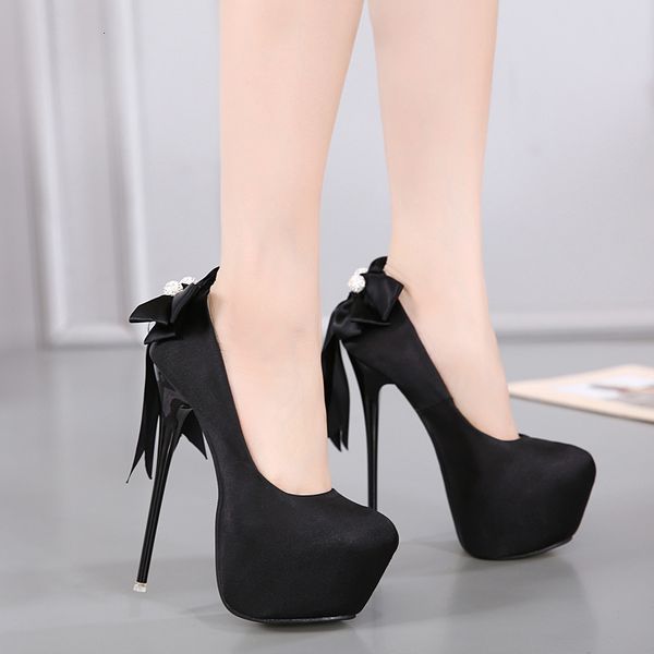16cm adorable black satin bowtie rhinestone platform high heel pumps women party shoes size 34 to 40
16cm adorable black satin bowtie rhinestone platform high heel pumps women party shoes size 34 to 40