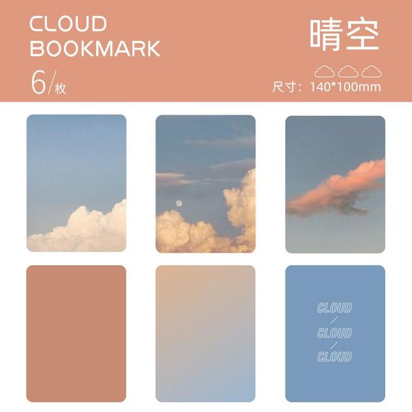 bookmark 6pcs natural research styles pvc cloud bookmarks romantic art series diy decoration books stationery student office supplies
bookmark 6pcs natural research styles pvc cloud bookmarks romantic art series diy decoration books stationery student office supplies