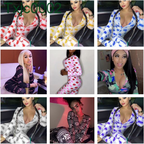 women jumpsuit designer slim deep v-neck valentine day bodysuit letters pattern printed long sleeve trousers ladies onesise tight rompers 10, Black;white
women jumpsuit designer slim deep v-neck valentine day bodysuit letters pattern printed long sleeve trousers ladies onesise tight rompers 10, Black;white
