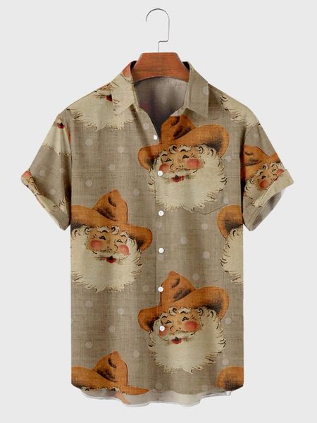 men's casual shirts 2021 autumn yellow hat santa 3d digital printing short-sleeved shirt, White;black
men's casual shirts 2021 autumn yellow hat santa 3d digital printing short-sleeved shirt, White;black