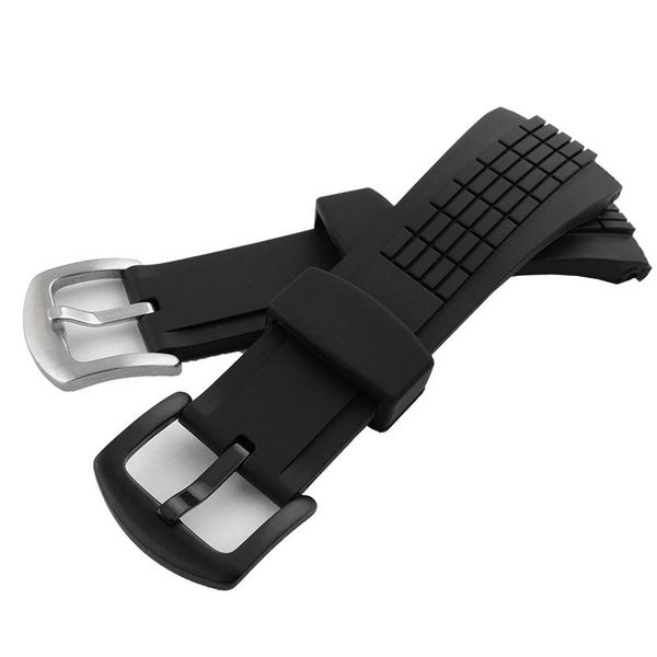 watch bands merjust 26mm rubber silicone watchband black strap for 7t62-ohto bracelet with buckle, Black;brown
watch bands merjust 26mm rubber silicone watchband black strap for 7t62-ohto bracelet with buckle, Black;brown